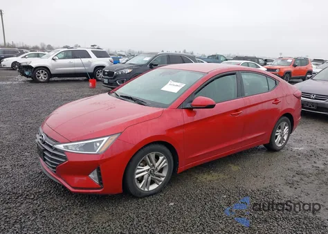 2019 Hyundai Elantra Sel z USA, uszkodzony, nr VIN 5NPD84LF9KH453394